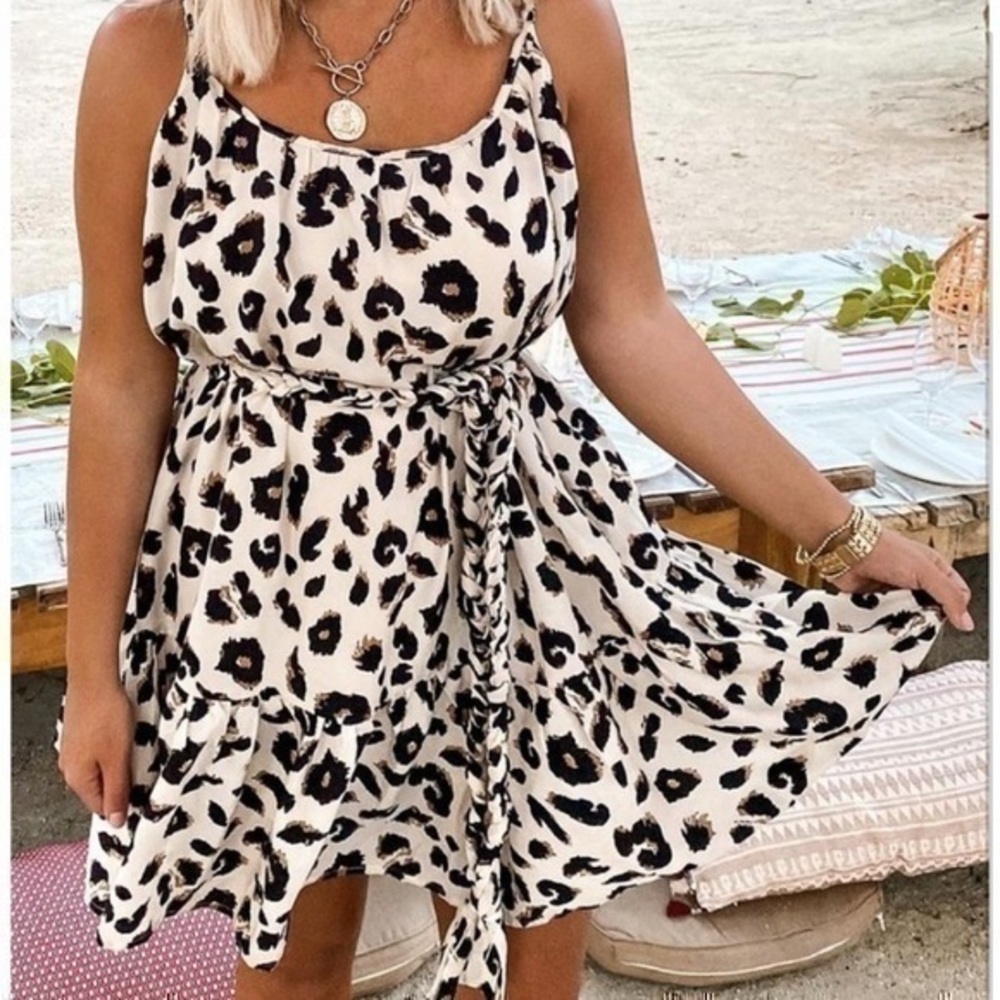 Pink Lilly animal print dress